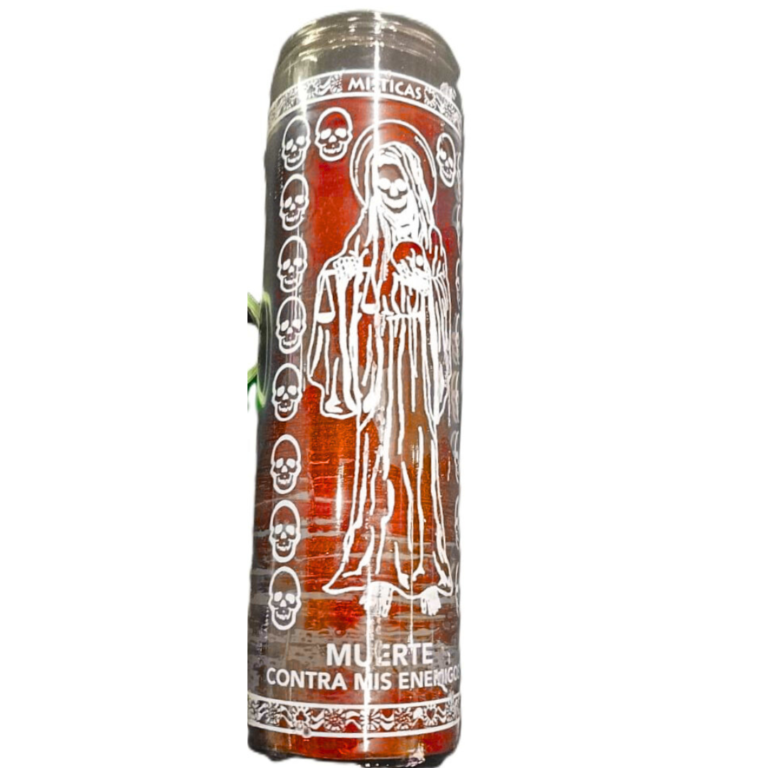 Veladora Santa Muerte Naranja